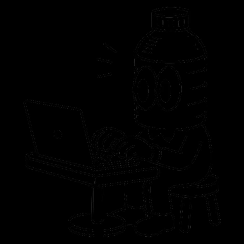 Bottlehead's Singapore-based web development team mascot illustration showcasing custom web development services